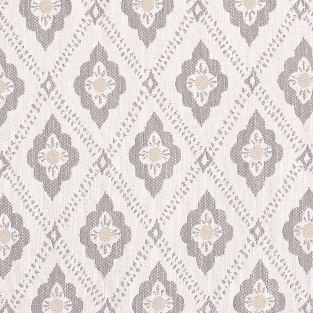 Silver Grey Performance Grade Abstract Geometric Woven Pattern Upholstery Fabric by The Yard - SKU: Kane Smoke